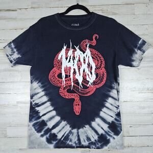 TRIPPIE REDD 1400 Club Merch T-shirt- Size Medium Tie Dye Gray and Black Snake